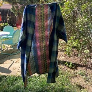 Ace & Jig reversible Genevieve duster in Marine / Hope